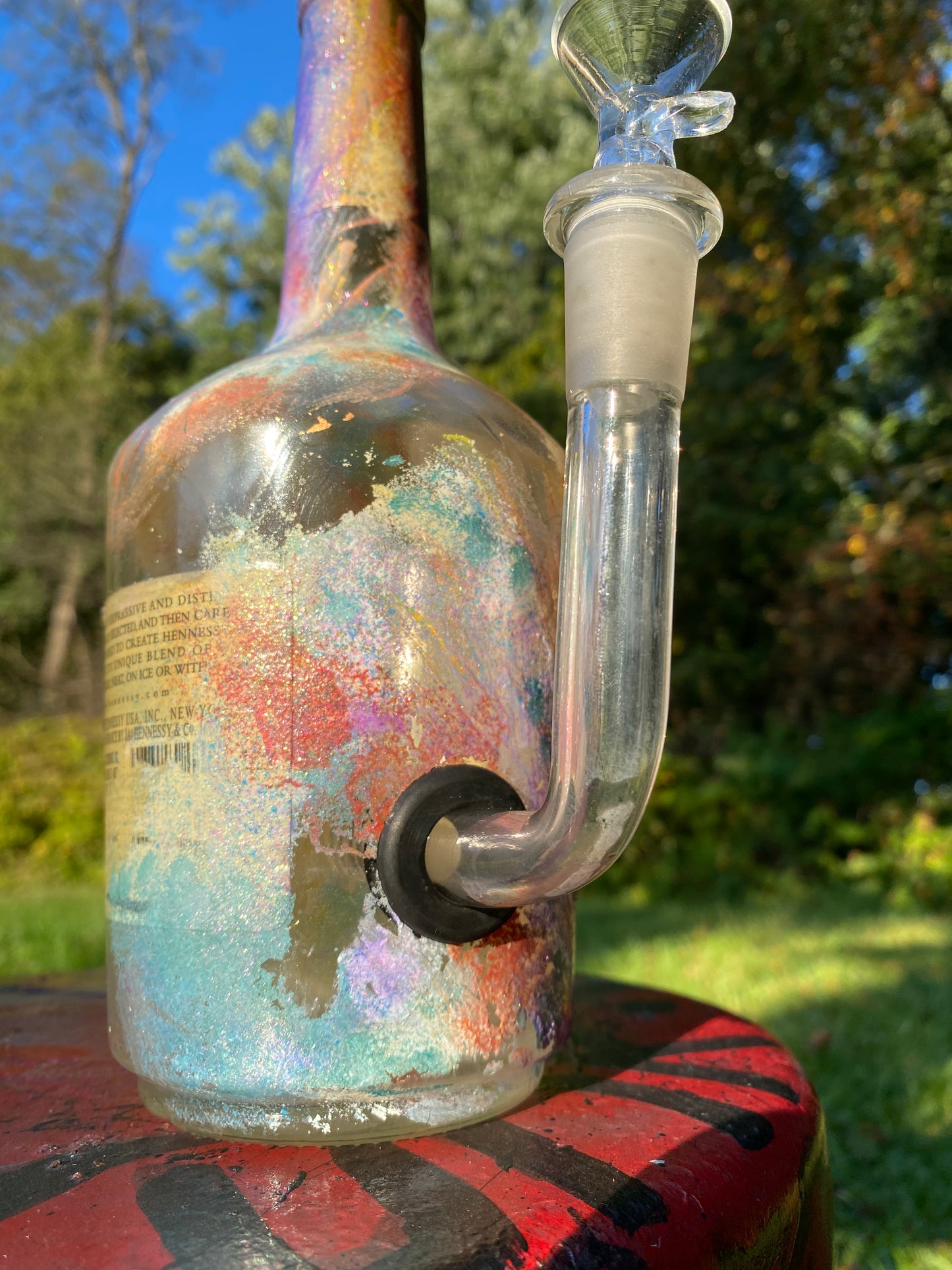 (Splash & Spirit) Hennessy 750 mL Decorative Art Bottle