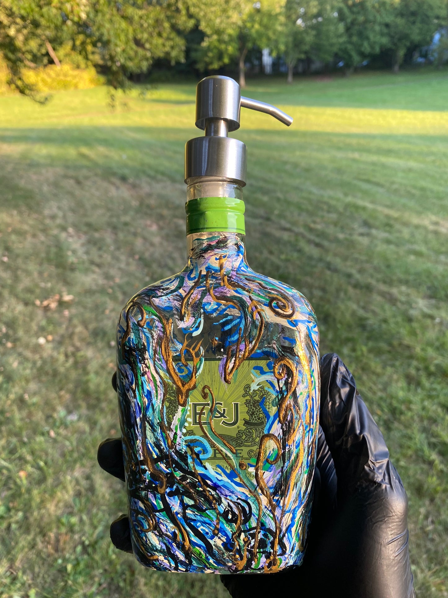 (Neptune's Gift) 375ml E&J Functional Art Bottle