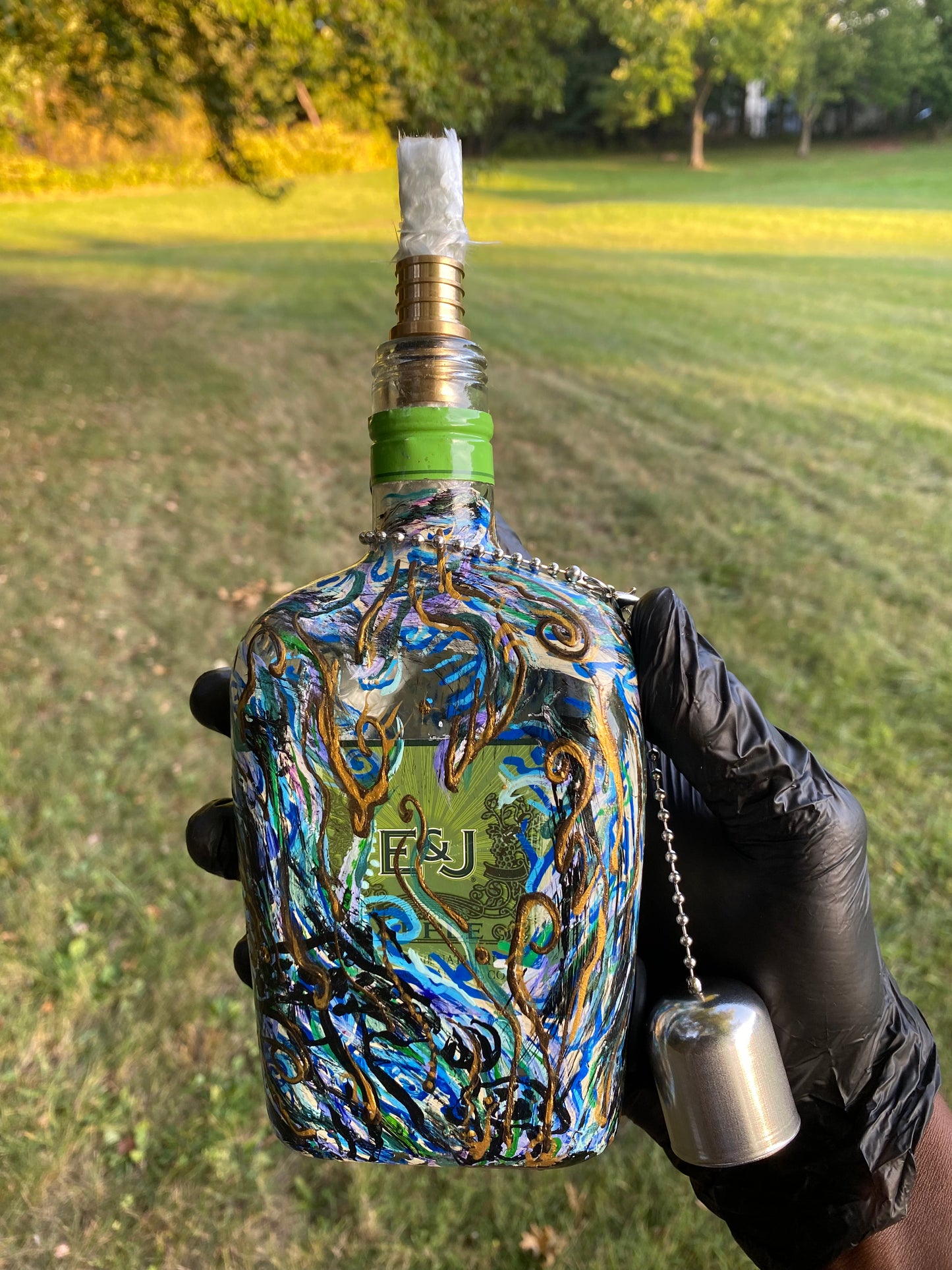 (Neptune's Gift) 375ml E&J Functional Art Bottle