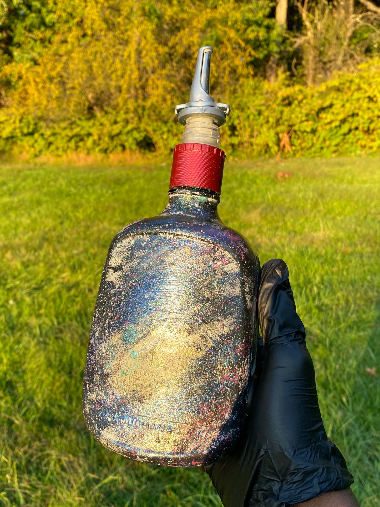 (La Bestia Negro) 750ml Buchanan’s Adaptive Art Piece