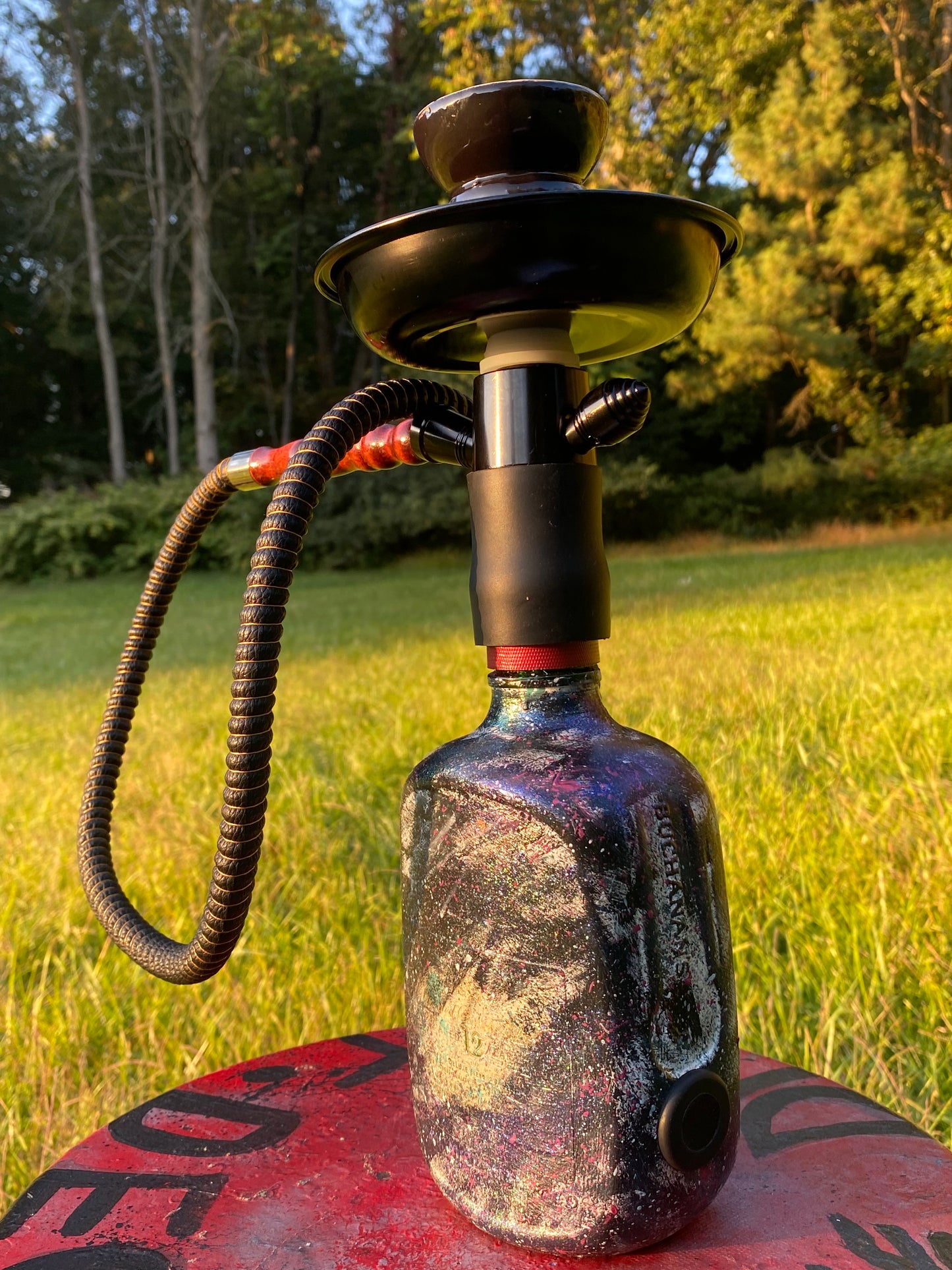 (La Bestia Negro) 750ml Buchanan’s Adaptive Art Piece