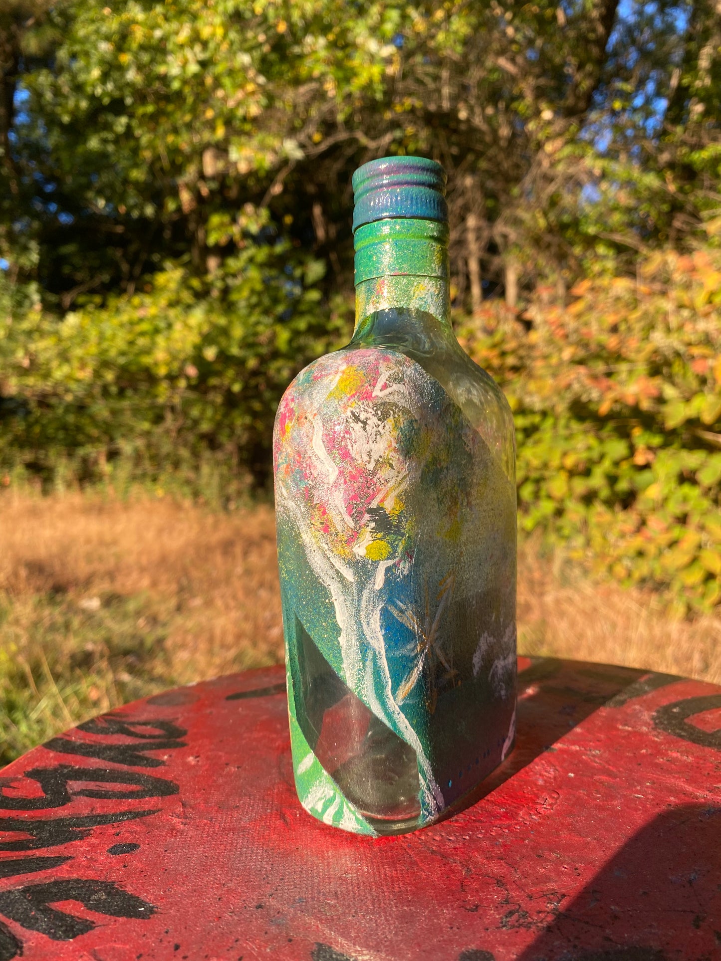 (The chromalune Tree) 375ml E&J Adaptive Art Bottle