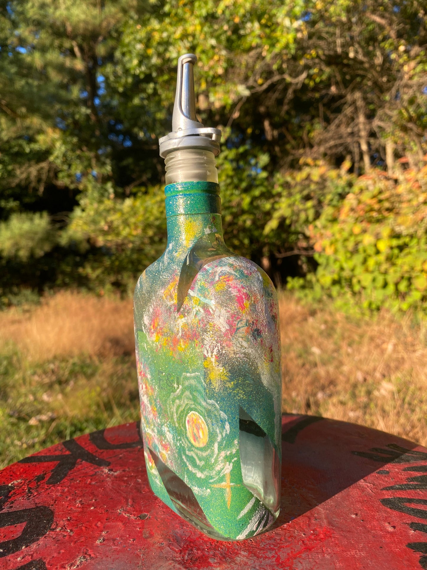 (The chromalune Tree) 375ml E&J Adaptive Art Bottle