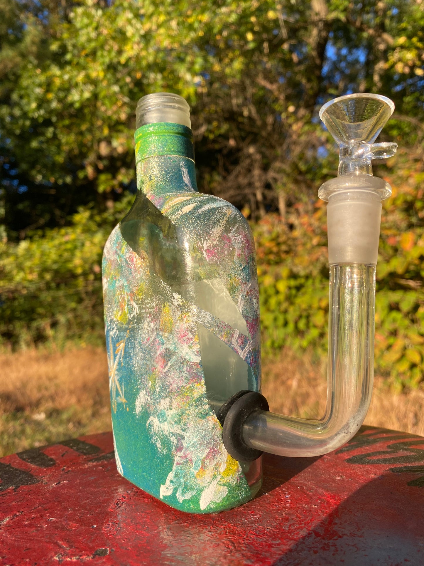 (The chromalune Tree) 375ml E&J Adaptive Art Bottle