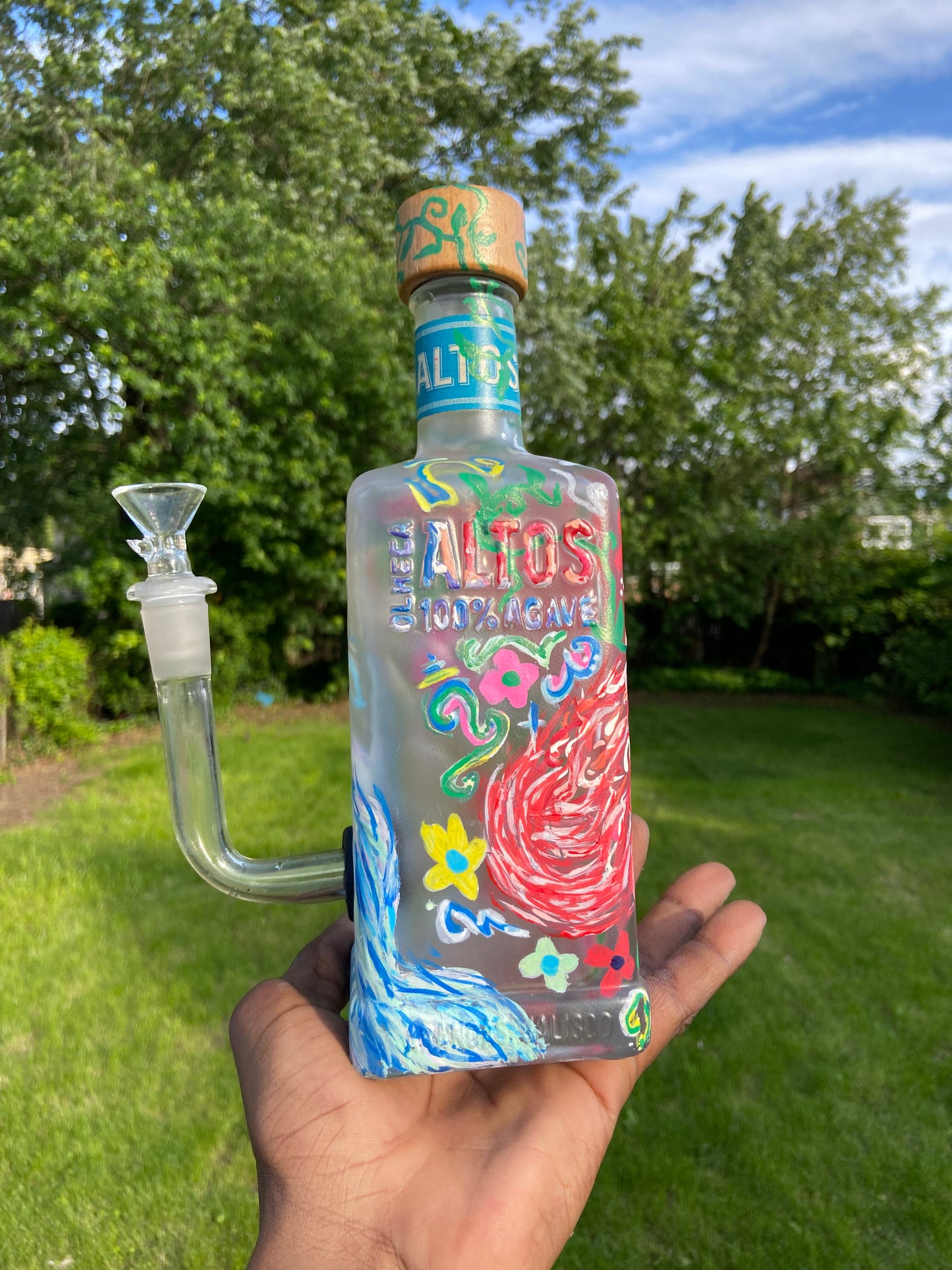 (Olmeca Relic) 750ml Altos Adaptive Art Piece
