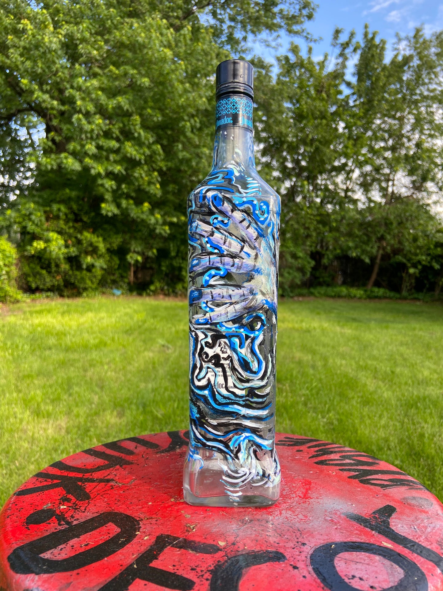 (Fuego Frio) 750ml Jose Cuervo functional Art Bottle