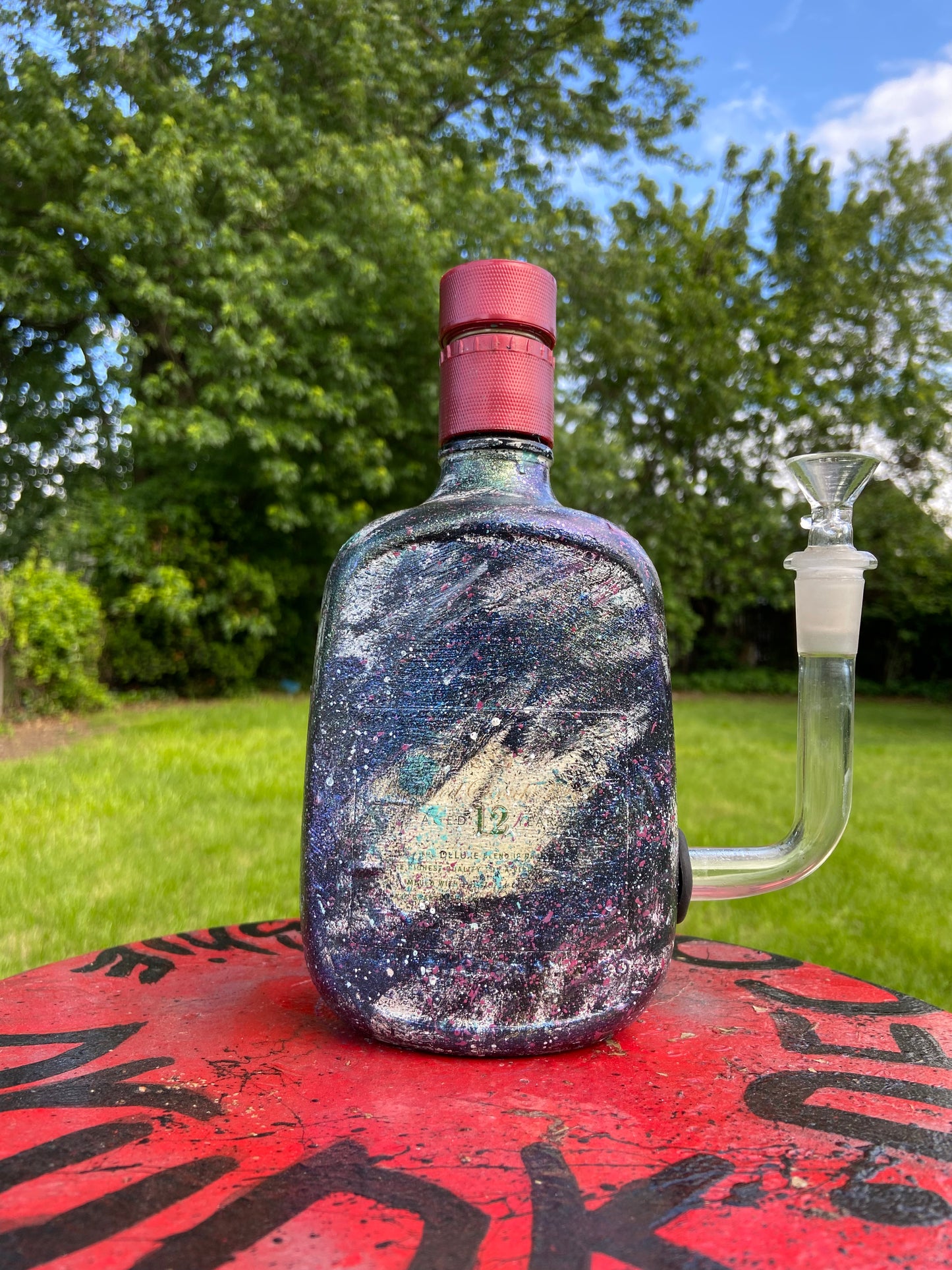 (La Bestia Negro) 750ml Buchanan’s Adaptive Art Piece