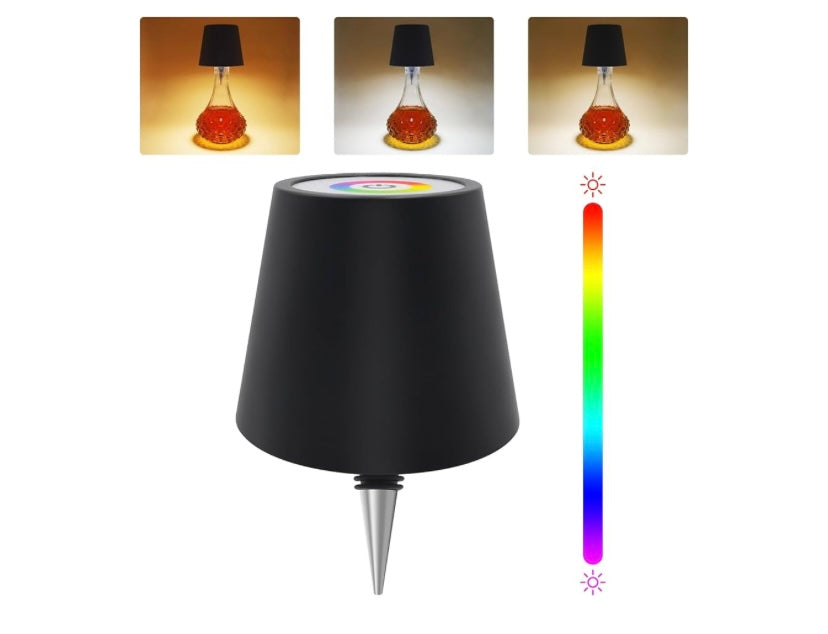 Wireless Bottle Lamp (Black)