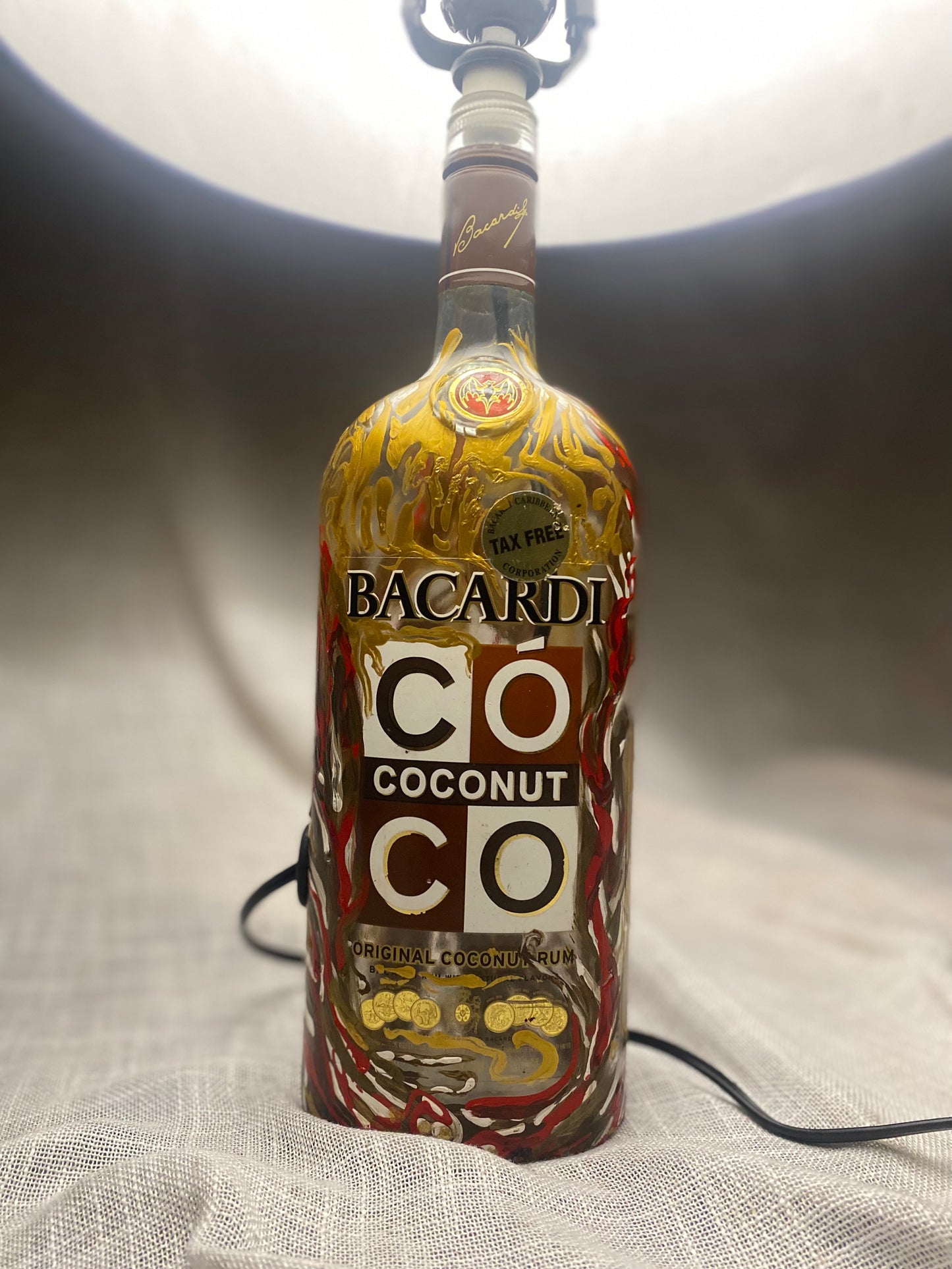 (Burnished Dawn) 750ml Bacardi Adaptive Art Piece