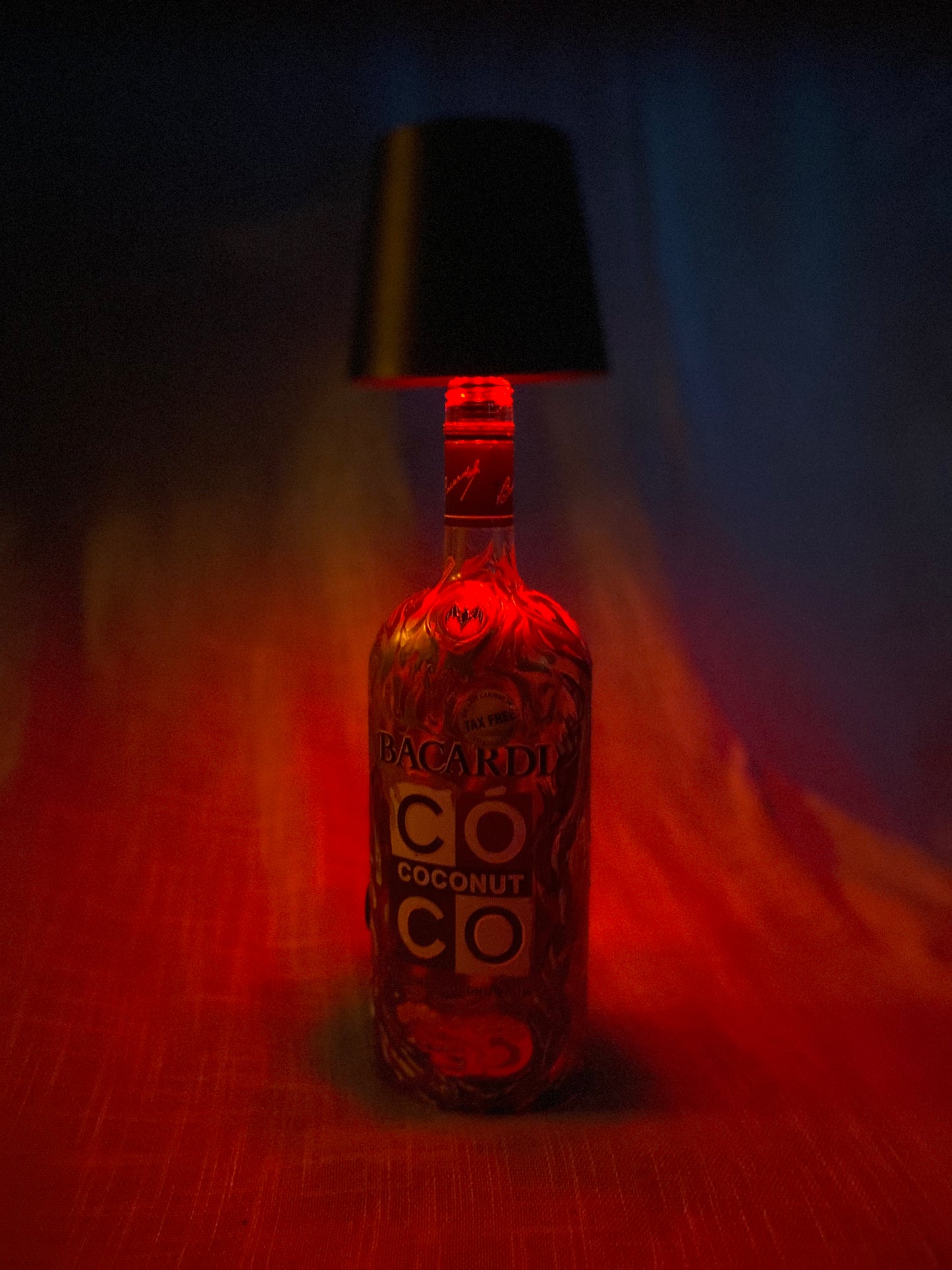 (Burnished Dawn) 750ml Bacardi Adaptive Art Piece