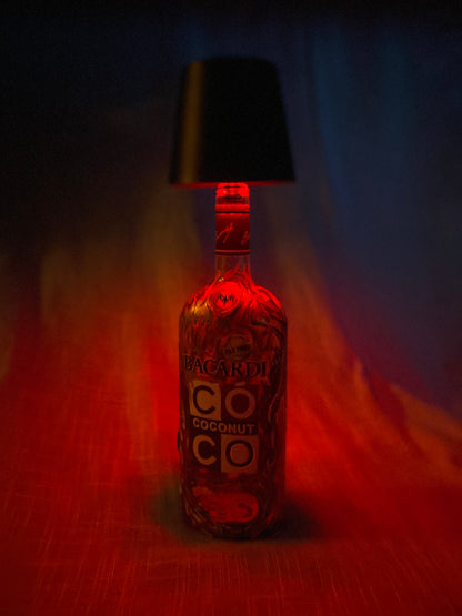 (Burnished Dawn) 750ml Bacardi Adaptive Art Piece