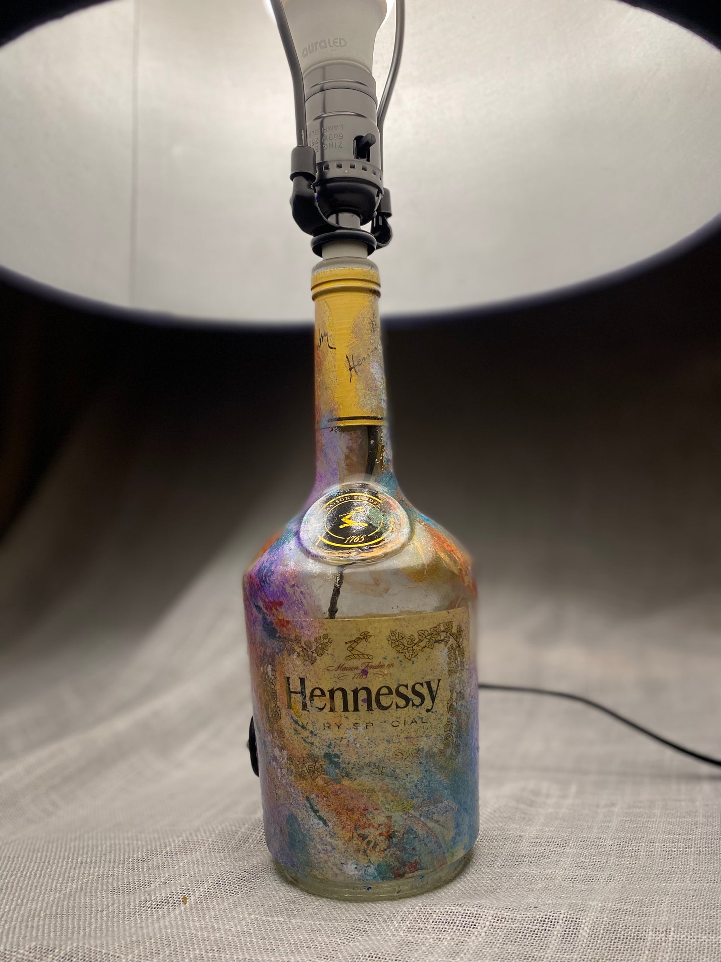 (Splash & Spirit) Hennessy 750 mL Decorative Art Bottle