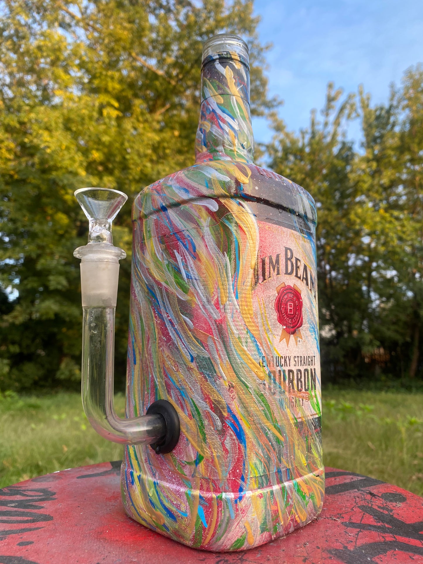 (Burbon Dreams) Jim Bean 1.75ml Adaptive art piece