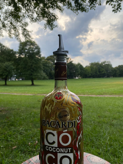 (Burnished Dawn) 750ml Bacardi Adaptive Art Piece