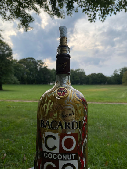 (Burnished Dawn) 750ml Bacardi Adaptive Art Piece