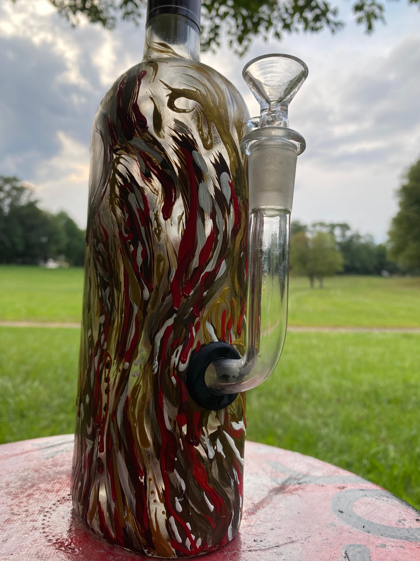 (Burnished Dawn) 750ml Bacardi Adaptive Art Piece