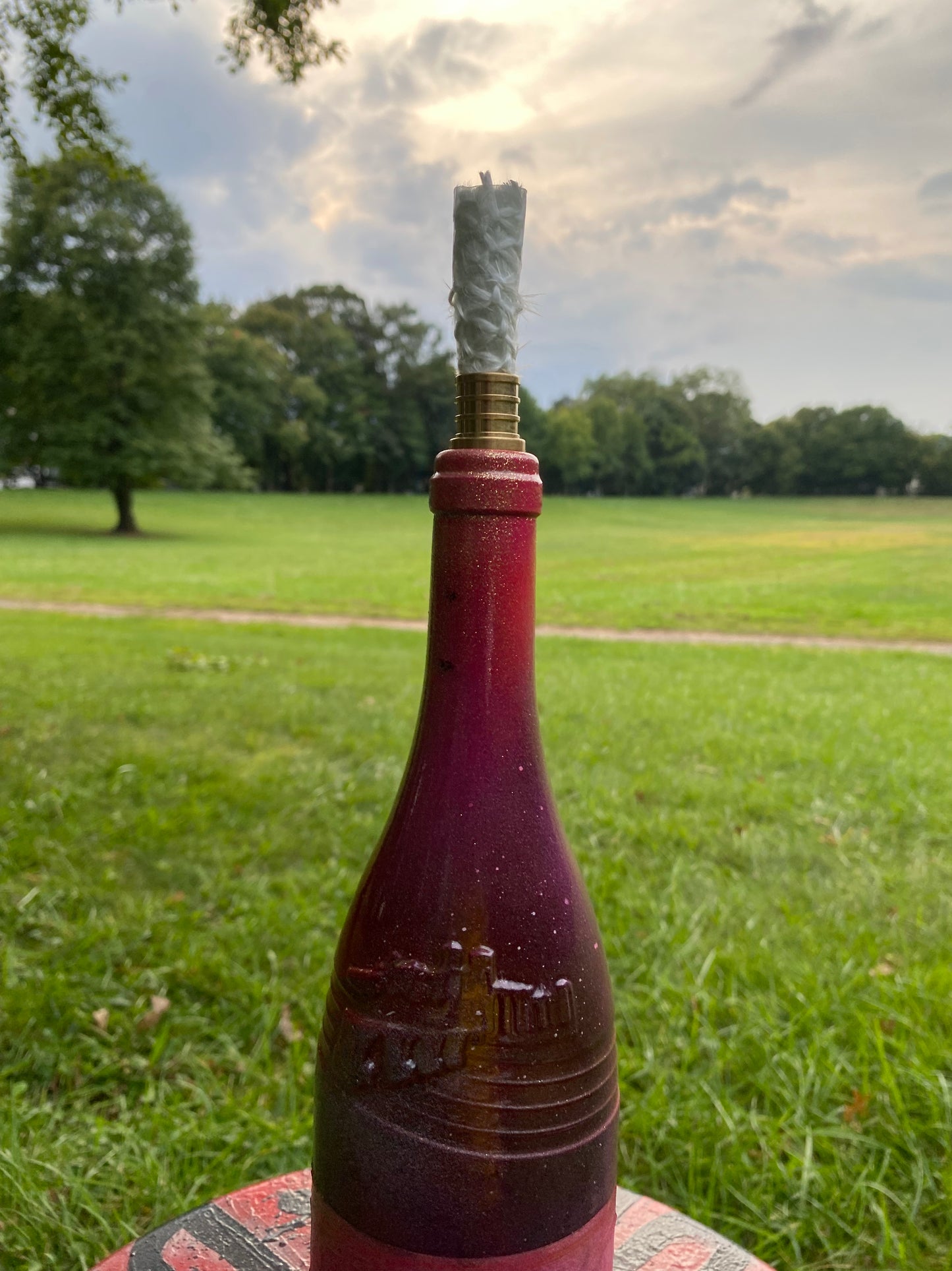 (Still Red ) 750 ml Decorative Art Bottle