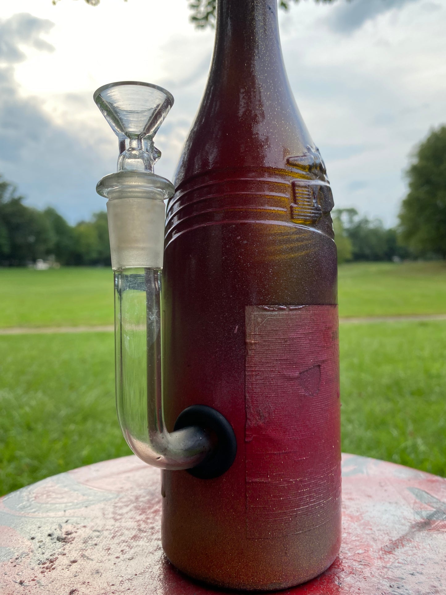 (Still Red ) 750 ml Decorative Art Bottle