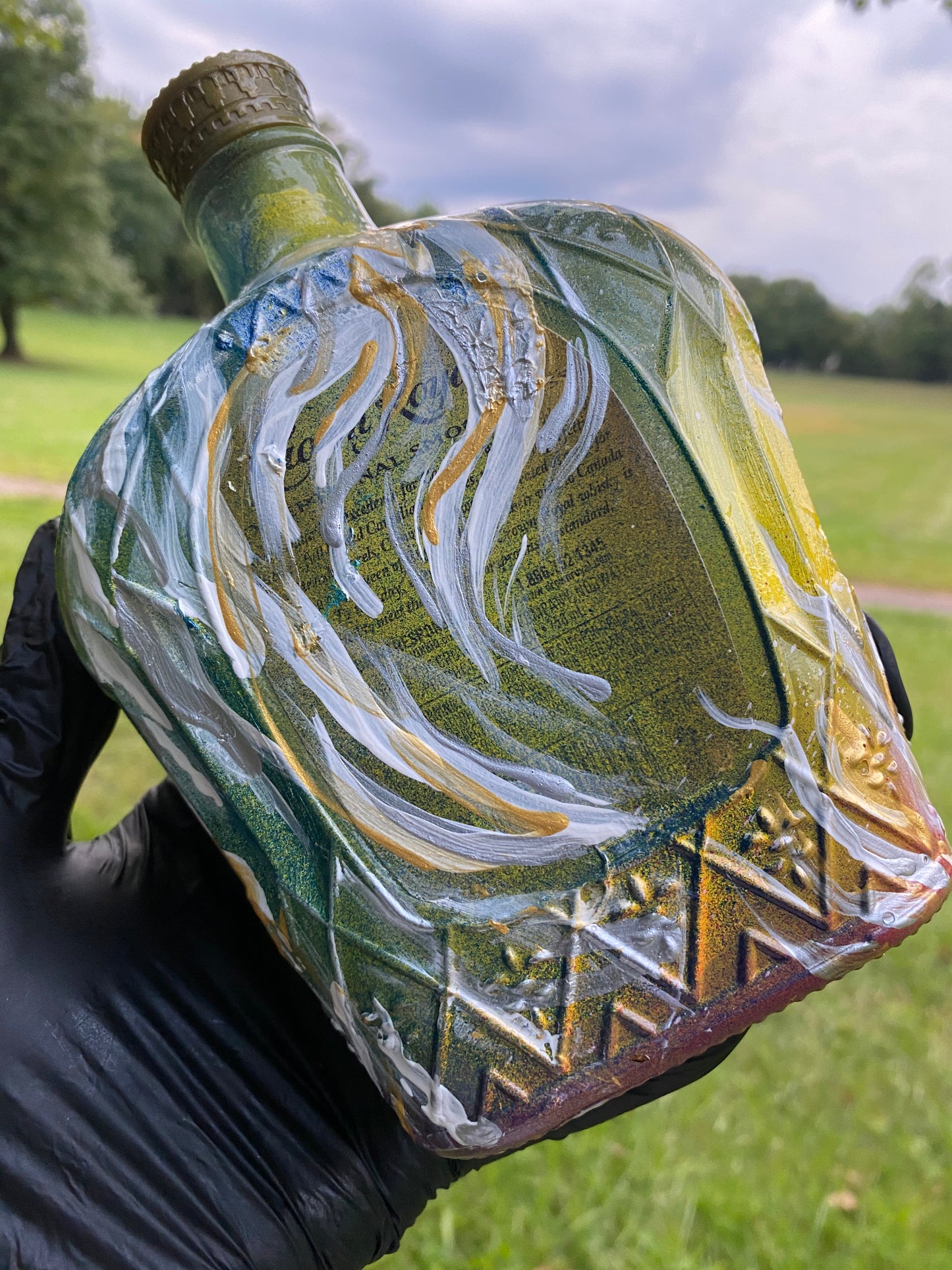 (Celestial Gift) Crown Royal 375 mL Decorative Art Bottle