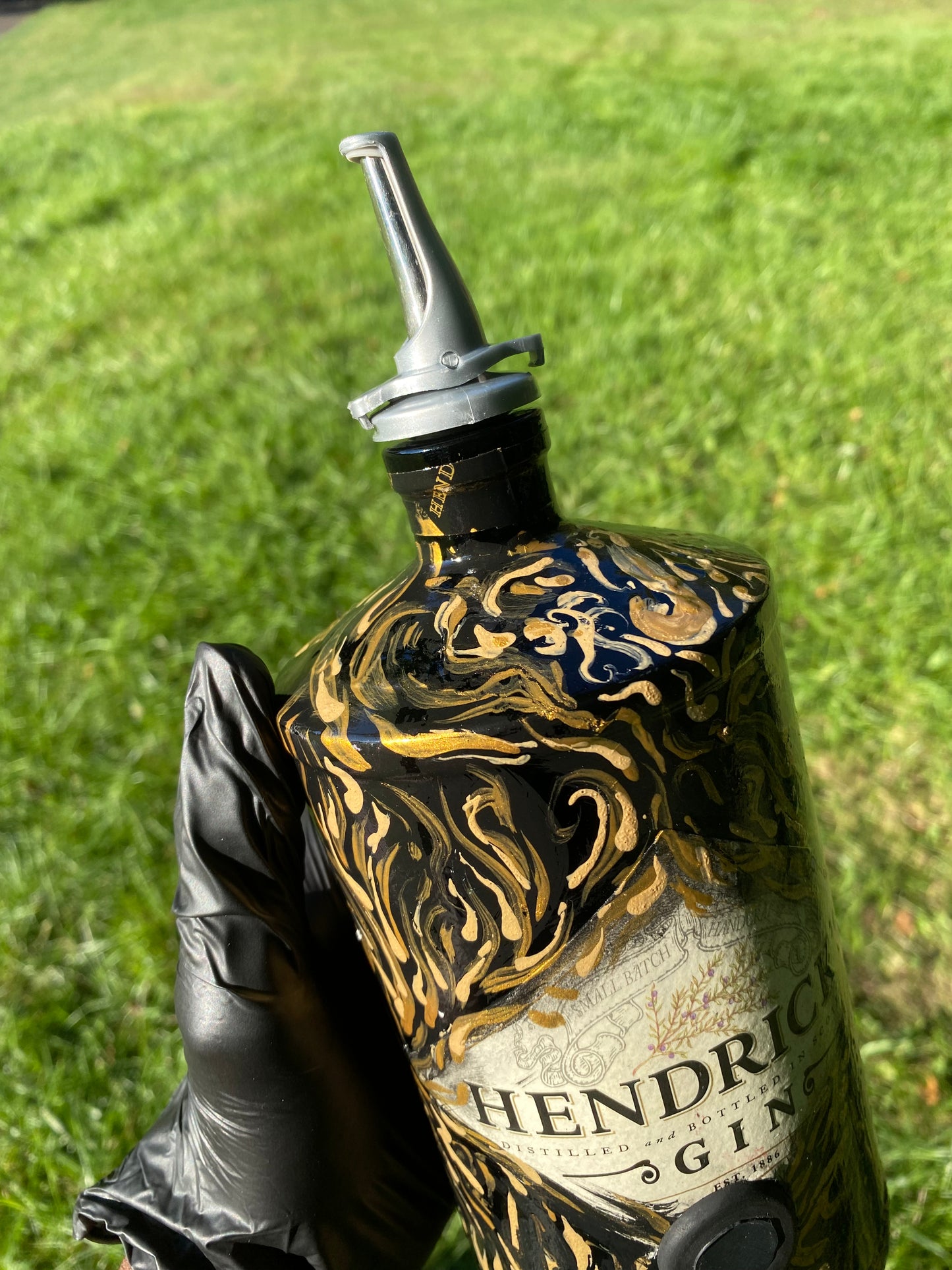 (Golden Rift) 1L Hendricks Gin Functional Art Bottle