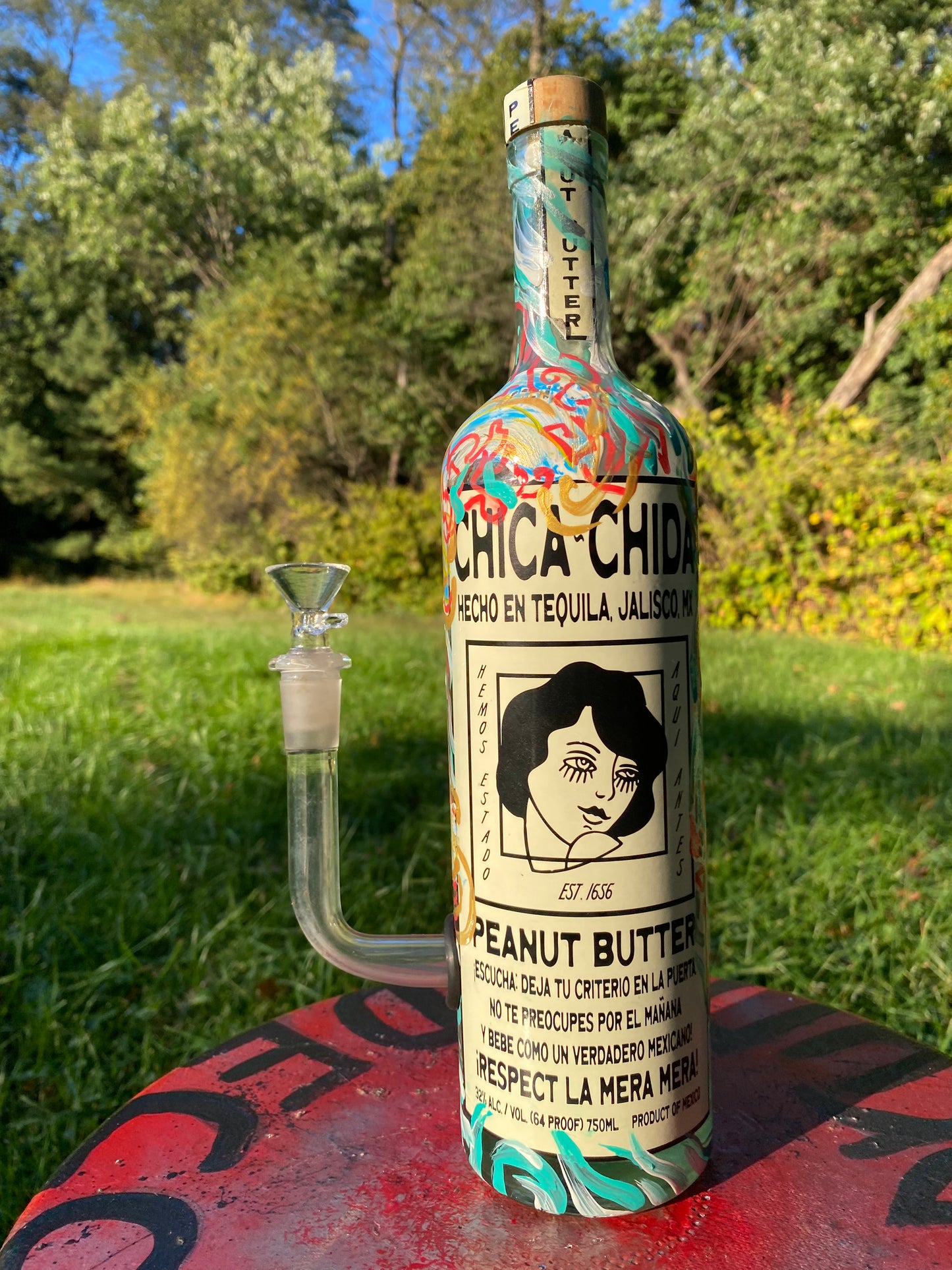 (Tequila Garden) Chica Chida 750 mL Adaptive Art Piece