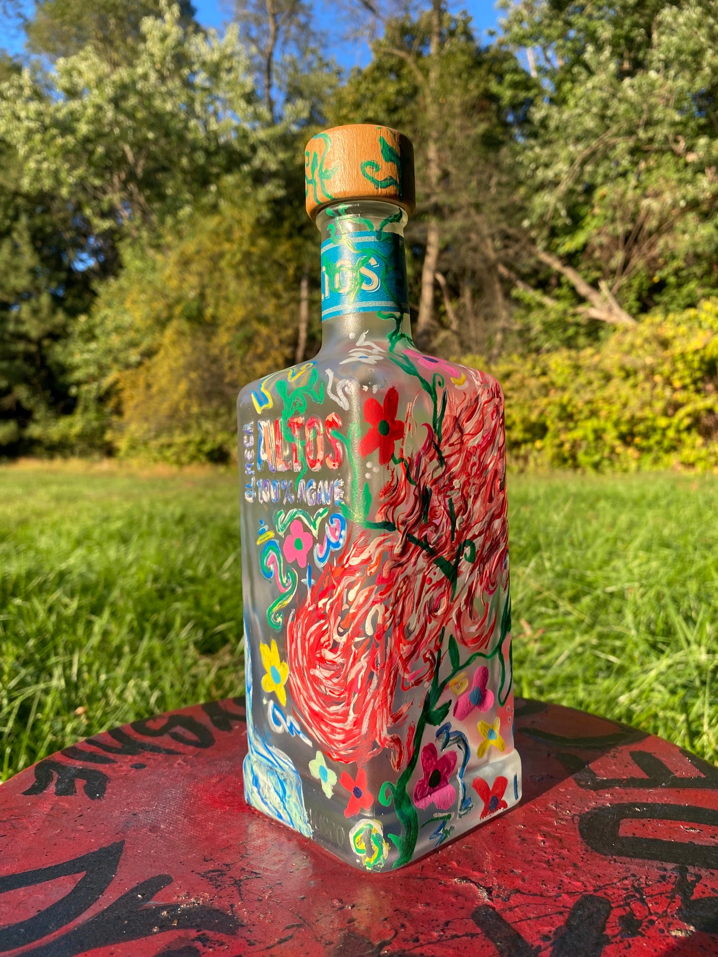 (Olmeca Relic) 750ml Altos Adaptive Art Piece