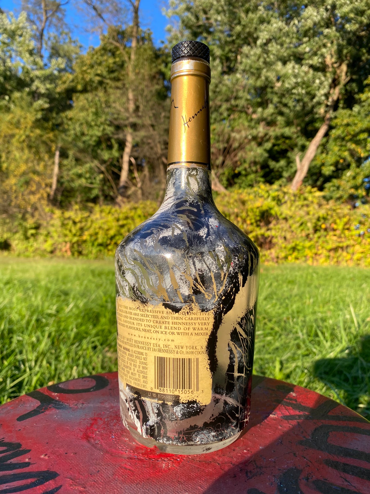 (Salt & Shadow) 1L Hennessey Functional Art Bottle