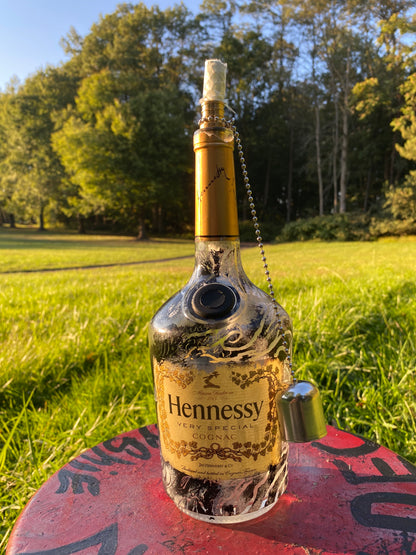 (Salt & Shadow) 1L Hennessey Functional Art Bottle