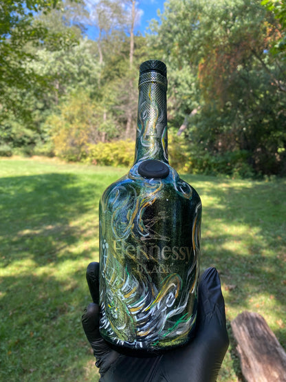 (Emerald Flare) 750ml Hennessy Black Functional Art Piece