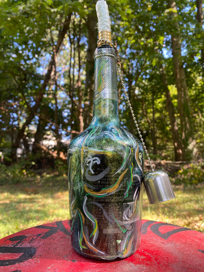 (Emerald Flare) 750ml Hennessy Black Functional Art Piece