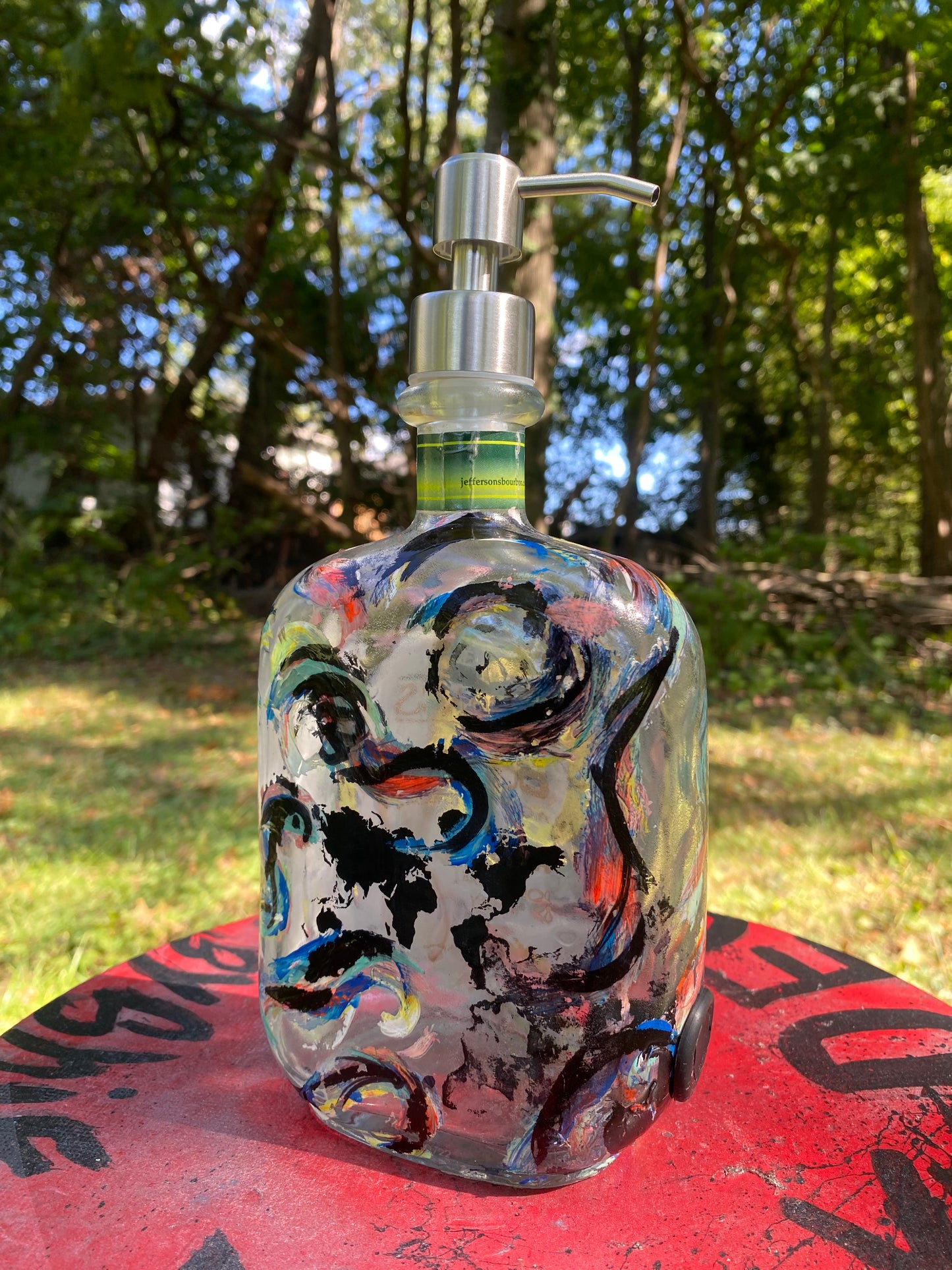 (Tide & turpentine)Jefferson's 750 mL Adaptive art piece