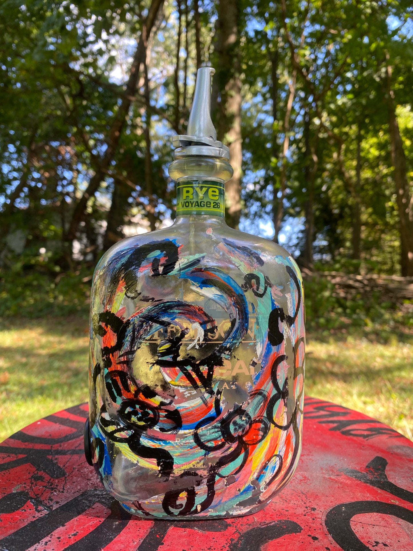 (Tide & turpentine)Jefferson's 750 mL Adaptive art piece