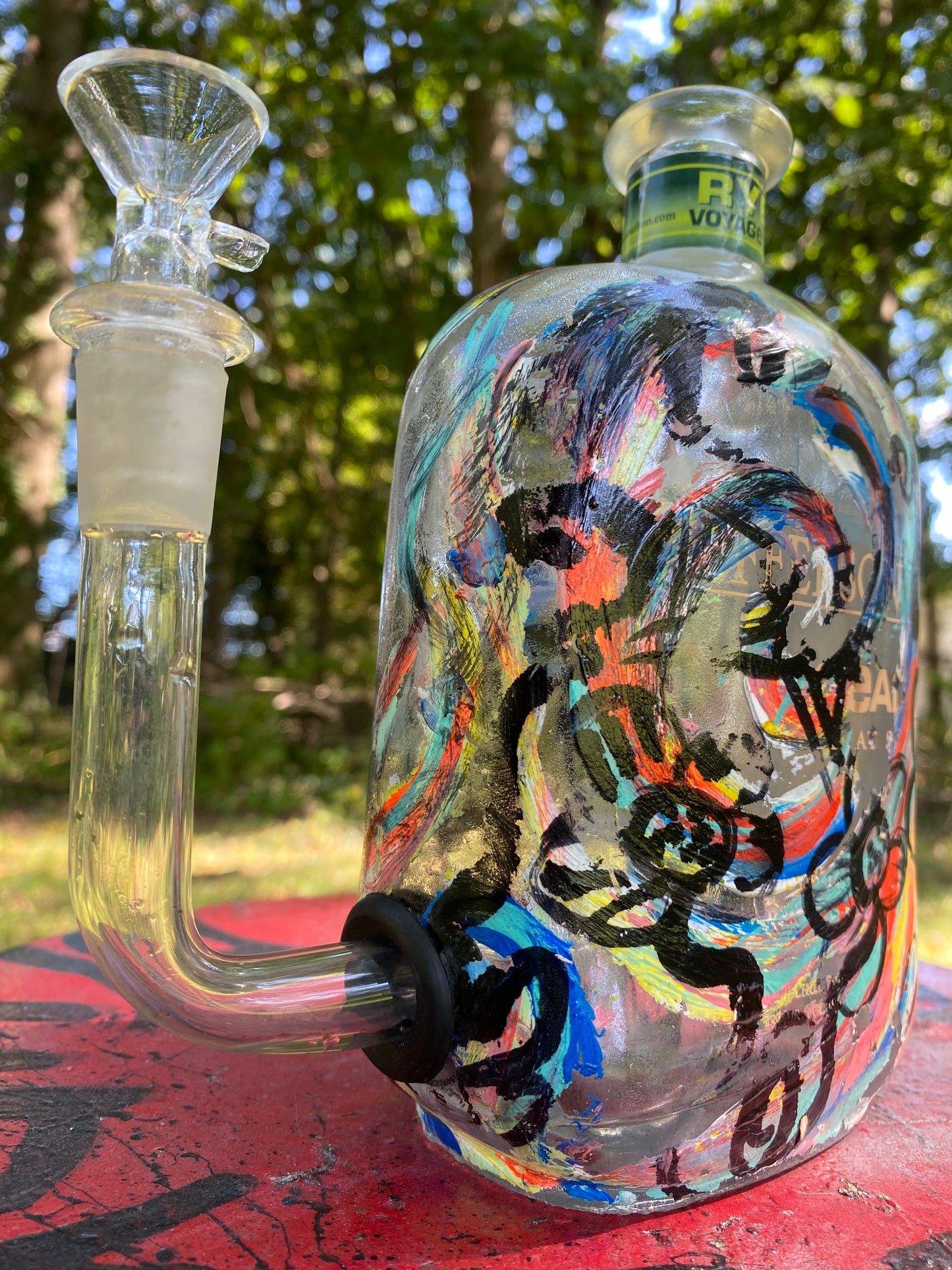 (Tide & turpentine)Jefferson's 750 mL Adaptive art piece