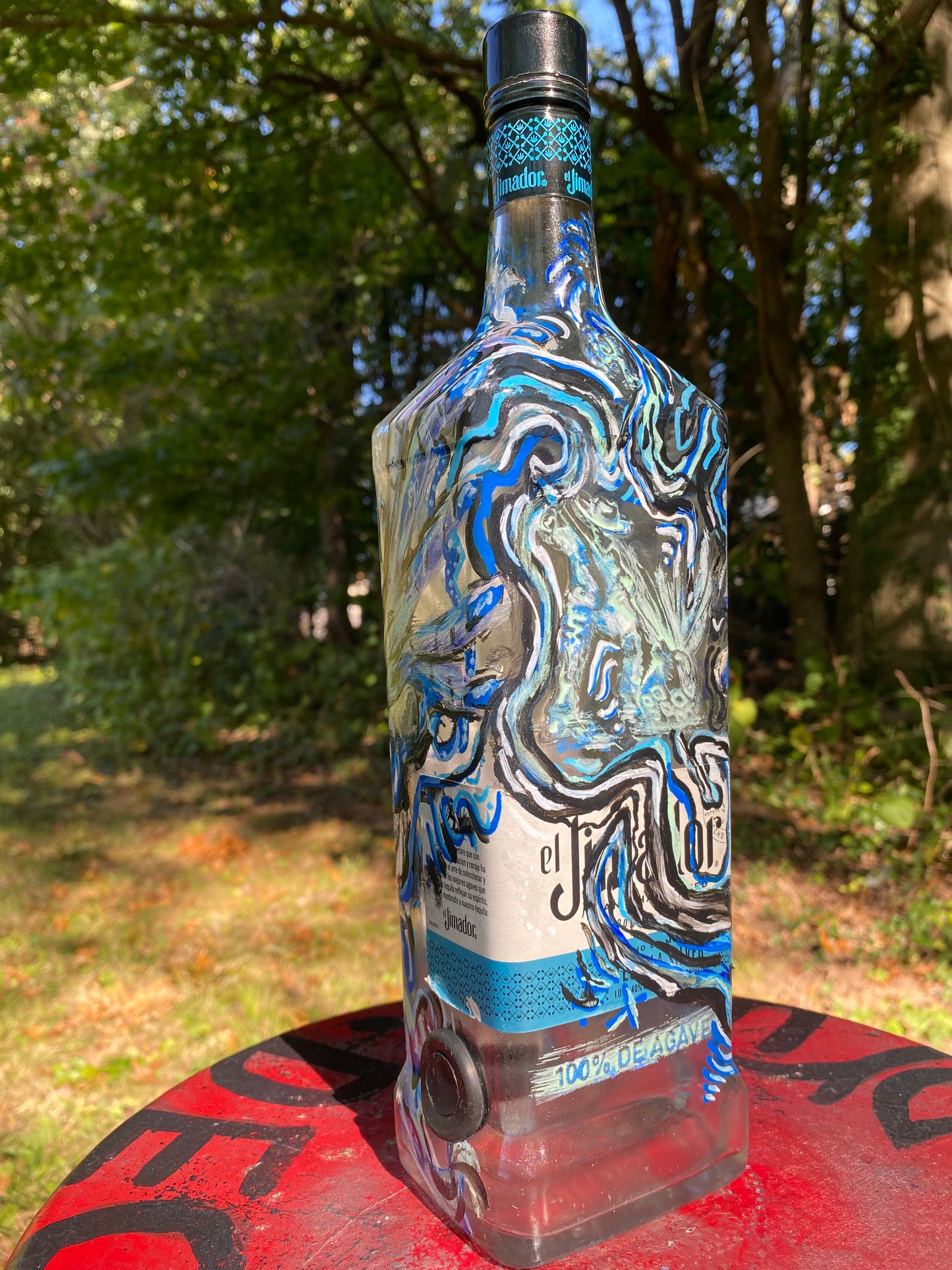 (Fuego Frio) 750ml Jose Cuervo functional Art Bottle