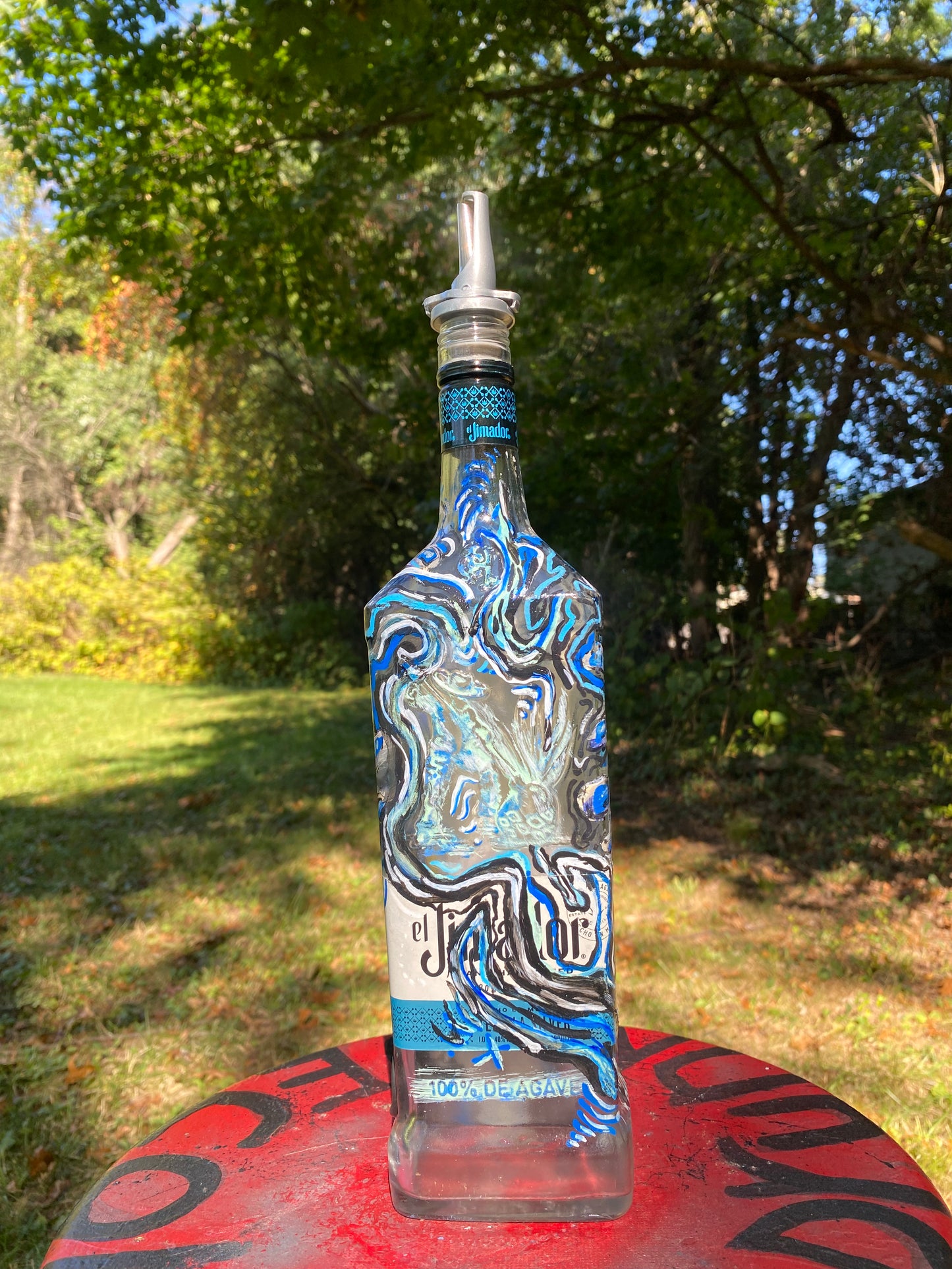 (Fuego Frio) 750ml Jose Cuervo functional Art Bottle