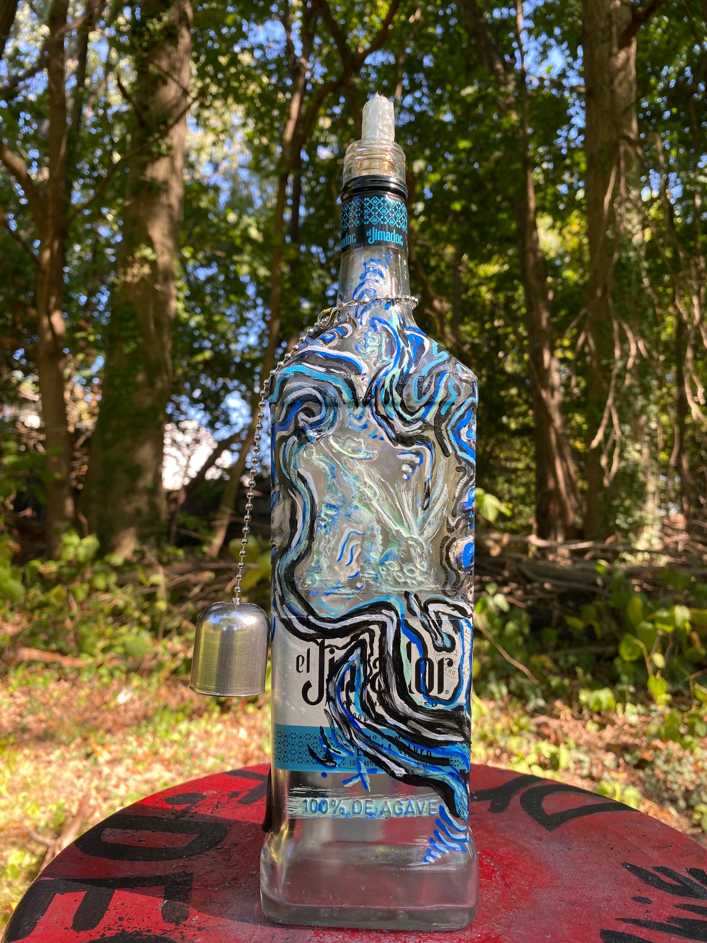 (Fuego Frio) 750ml Jose Cuervo functional Art Bottle