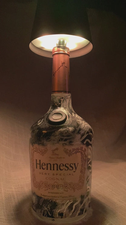 (Salt & Shadow) 1L Hennessey Functional Art Bottle